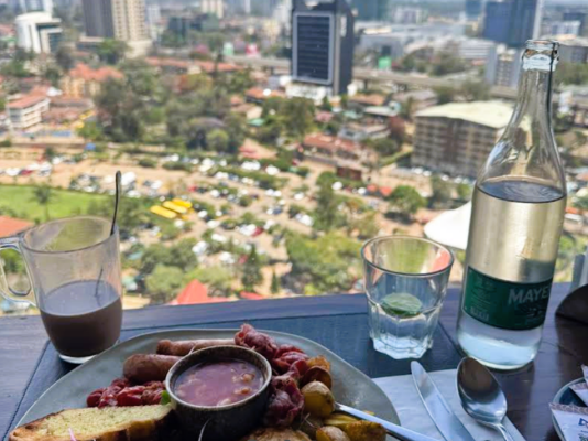 A view from the 270° Rooftop restaurant